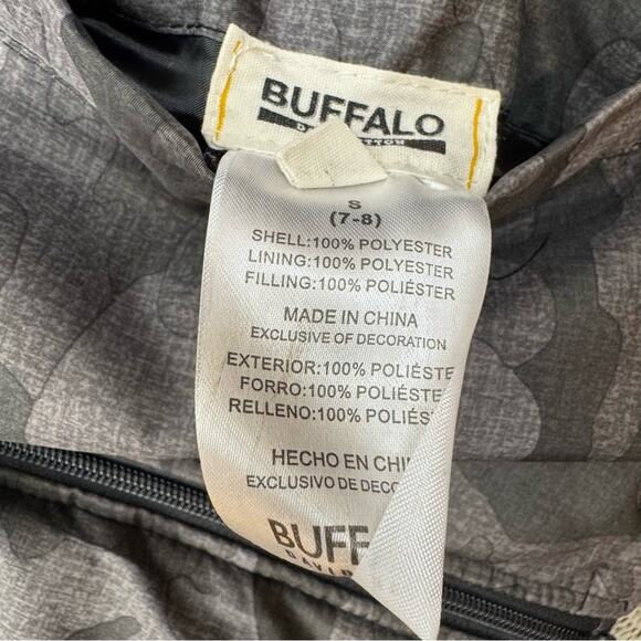 Buffalo David Bitton Gray Camo Reversible Puffer Vest ~ 7/8 - Picture 4 of 11